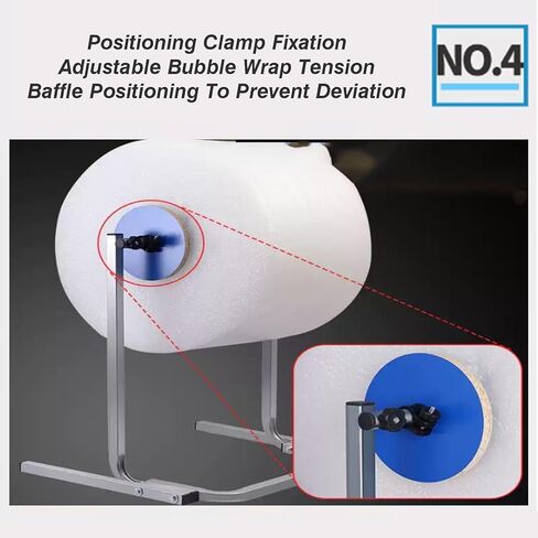 Tabletop Bubble Wrap Dispenser with Easy Film Replacement and Secure Clips, Efficient Packaging Solution in Saudi Arabia