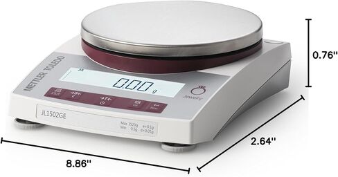 Mettler Toledo JL602-GE/A Gram Scale - Legal for Trade - Gram - Ounce - DWT - Jewelry Scale - 610 Gram Capacity - 0.01 Gram Readability With RS232 in Saudi Arabia