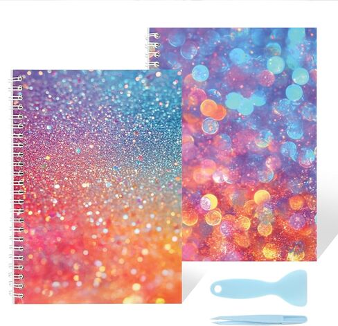 Reusable Sticker Collecting Book, 2 Pack Sticker Zlbum for Collecting Stickers with 64 Blank Release Paper, A5 Stickers Holder Collection Storage Organizer in Saudi Arabia