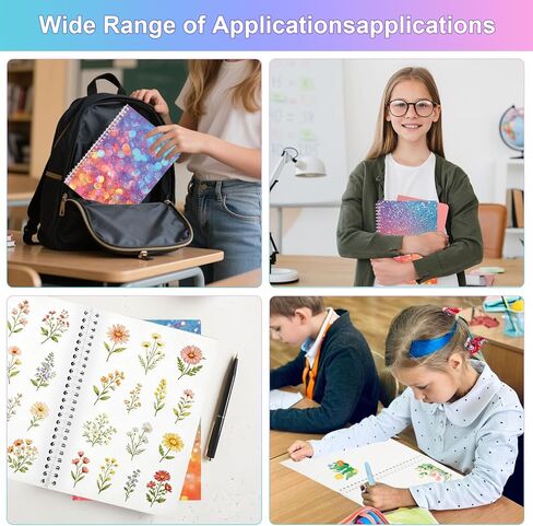 Reusable Sticker Collecting Book, 2 Pack Sticker Zlbum for Collecting Stickers with 64 Blank Release Paper, A5 Stickers Holder Collection Storage Organizer in Saudi Arabia