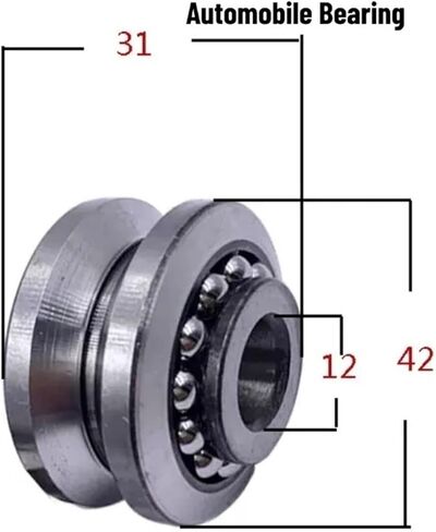 1PCS Bearing/Steering Machine Bearing/grooved Bearing 776701 LY-7001 Size 12 * 42 * 31 97701 776702 776801 776901 776900(776701 12x42x31) in Saudi Arabia