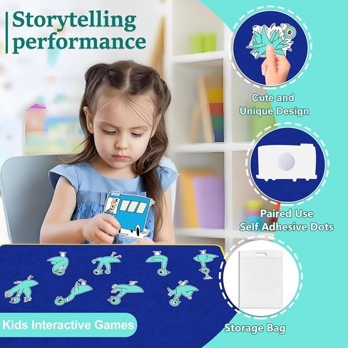 Don't Let the Pigeon Drive the Bus Fairy Tales Felt Board Story Sets Preschool Storytelling Learning Activities Performance Props Felt Toys in Saudi Arabia