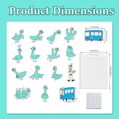 Don't Let the Pigeon Drive the Bus Fairy Tales Felt Board Story Sets Preschool Storytelling Learning Activities Performance Props Felt Toys in Saudi Arabia
