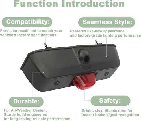 مجموعة مصابيح الفرامل الثالثة لمصابيح التوقف العالية في المنتصف متوافقة مع Ram ProMaster 1500 2500 3500 2014-2022 تحل محل OE 923-060 6NC01RXFAA 5NP86RXFAG in Kuwait