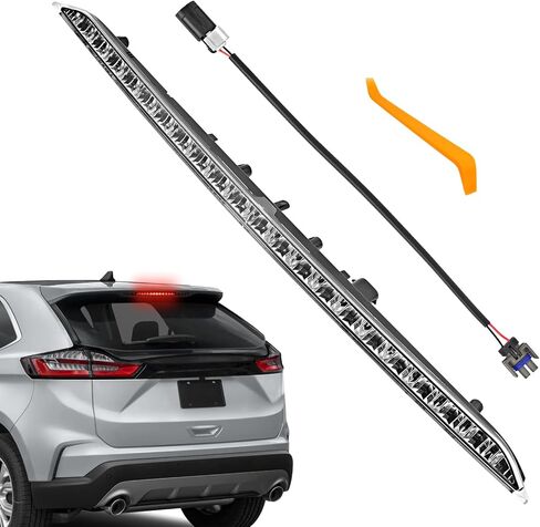 923-133 ضوء الفرامل الثالث متوافق مع 2015-2024 Ford Edge، عدسة شفافة ضوء أحمر عالي التركيب مجموعة مصابيح التوقف الثالثة تحل محل FT4Z13A613A in Kuwait
