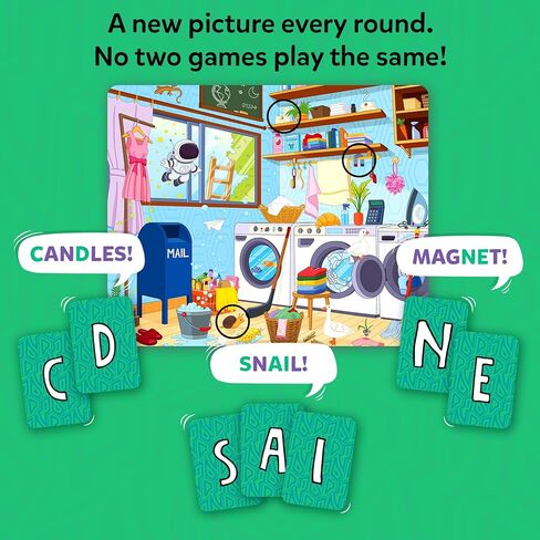 Skillmatics Board & Card Game – Who Saw What? in 60 Seconds, Memory Game for Kids, Teens & Adults, Fast-Paced Family Game Night Fun, Quick-Thinking Party Game, Gift for Ages 7, 8, 9 & Up in Kuwait