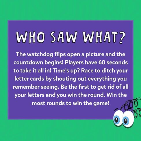 Skillmatics Board & Card Game – Who Saw What? in 60 Seconds, Memory Game for Kids, Teens & Adults, Fast-Paced Family Game Night Fun, Quick-Thinking Party Game, Gift for Ages 7, 8, 9 & Up in Kuwait