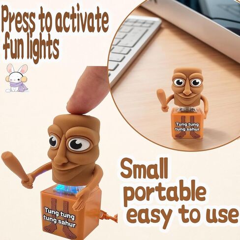 2PCS Italian Brainrot Keyboard Fidget Clicker Keychain Set, Meme Character Clicker Keychain Combo, Funny Keyboard Clicker Fidget Keychain(3-sahur+fourkey) in Saudi Arabia