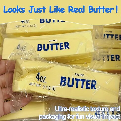 2 Pack Butter Squishy Toy,Realistic Butter Squishy Stick Set,Slow Rising Squishy Toys for Stress Relief,Soft Squeeze Toys for Adults,Squishy Food Fidget Toy,Relaxing Anxiety Relief Sensory Squishy Toy in Saudi Arabia
