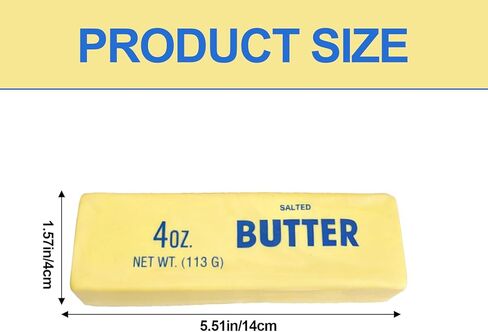 2 Pack Butter Squishy Toy,Realistic Butter Squishy Stick Set,Slow Rising Squishy Toys for Stress Relief,Soft Squeeze Toys for Adults,Squishy Food Fidget Toy,Relaxing Anxiety Relief Sensory Squishy Toy in Saudi Arabia