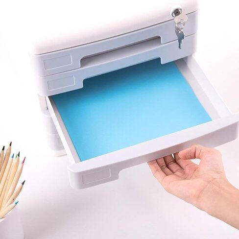 File Cabinet Storage Drawer Desk Unit Organizer Chest of Drawers with Locking File Cabinet in Kuwait
