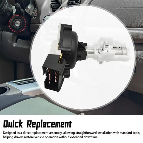NAJING Ignition Switch Actuator Pin & Starter Switch Kit Compatible with Liberty 2002-2007 Wrangler 2001-2006 Chrysler PT Cruiser 2001-2005 Dodge Neon 2001-2005 Replace 924-704 924-869 4793576 in Saudi Arabia