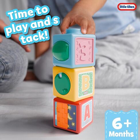 Lollipop Cozy Coupe Baby Stacking Blocks – Colorful Toddler Toy for Sensory Play – Ideal Baby Toys for 6 Months to 1 Year Old Boys and Girls – Fun and Educational Baby Toy Gift in Saudi Arabia