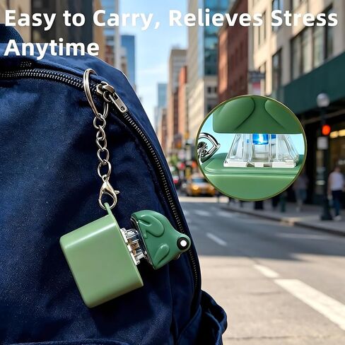3Pcs Frog Keychain,Frog Croaking Fidget Toy,Keychain Rechargeable Keyboard Clicker with LED Lights,Stress Relief Sensory Toy for Adults Anxiety Relief in Saudi Arabia