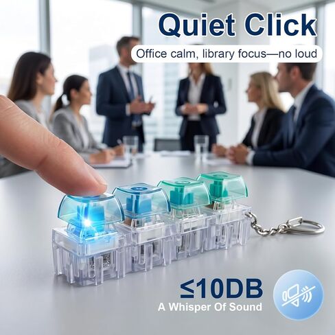 10 Pcs Freely Combined Keyboard Fidget Toy, Fidget Keyboard Clicker Toys with LED Lights Keychain Stress Relief, Sensory Toys for Kids with Autism,ADD,OCD in Saudi Arabia