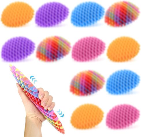 Valentines Day Gifts for 12Pcs Fidget Worm, Worm Fidget Toy, Resistance Fidget Toys Adults Stress Anxiety Relief Toys, Stress Relief Fidget Toys for Kids&Adults (Colorful) in Saudi Arabia