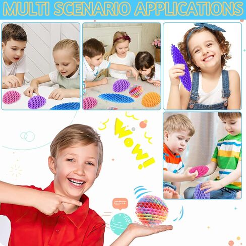 Valentines Day Gifts for 12Pcs Fidget Worm, Worm Fidget Toy, Resistance Fidget Toys Adults Stress Anxiety Relief Toys, Stress Relief Fidget Toys for Kids&Adults (Colorful) in Saudi Arabia