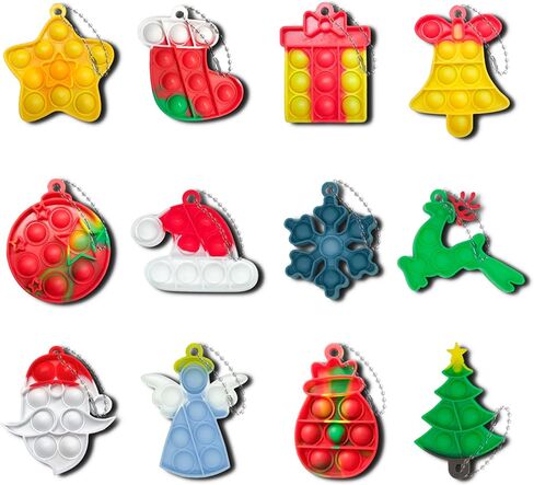 30Pcs Mini Ice Cream Pop Keychain Fidget Toys, Ice Cream Party Favors Supplies, Silicone Mini Pop Toys Birthday for Kids Anxiety Stress Reliever for Adults in Saudi Arabia