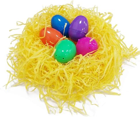 SZFYY Easter Grass,Recyclable Paper Filler,Easter Basket Stuffers,Shred Paper Use for Bridesmaid Proposal Gifts,Small Gift Box (PINK,GREEN,YELLOW,Each Color 50G) in Saudi Arabia