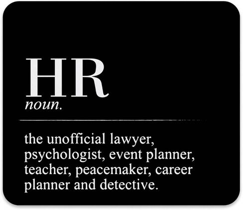 HR Definition Mousepad,Inspirational Black Square Mouse Pads for Desk Home Office Gaming Working,Home Decor Accessories Supplies,9.5x7.9 inches in Saudi Arabia