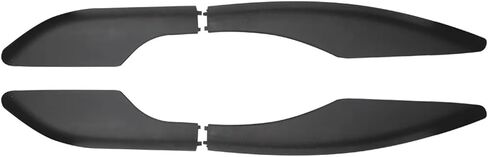 سيارة استبدال الملحقات حامل سقفي بار السكك الحديدية نهاية غطاء قذيفة غطاء 4 قطعة متوافق لتويوتا فورتشنر AN50 AN60 هايلكس SW4 2004-2013 2014 2015 in Kuwait