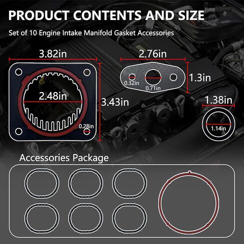 MS961231 Lower and Upper Intake Manifold Gasket Set for 4.0L Ford Explorer Sport Trac 2000-2010, Ranger01-11, Land Rover Lr3 05-09, Mazda b4000 01-10, mercury Mountaineer 00-10, MFI vin K/vin E in Saudi Arabia