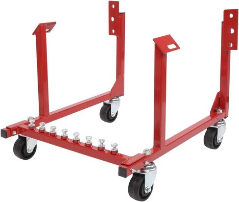 TUFFIOM 1000 lbs Chevy Engine Stand with Wheels, Steel Structure Rolling Engine Cradle, Dolly Compatible with Chevrolet Mover Repair Rebuild in Saudi Arabia