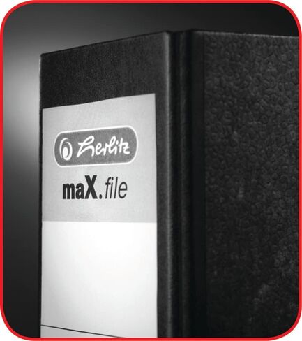 Herlitz maX.File Protect+ 10834794 Folder A4 Spine Width 5 cm Full Polypropylene Film Cover Grey Pack of 10 in Kuwait