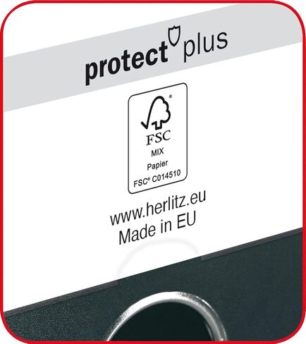 Herlitz maX.File Protect+ 10834794 Folder A4 Spine Width 5 cm Full Polypropylene Film Cover Grey Pack of 10 in Kuwait