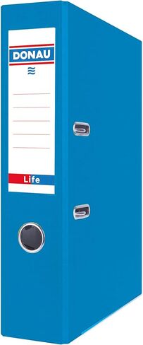 DONAU Premium 3969001PL-06 Folder A4/75 mm/7.5 cm/Green Neon Plastic Cover PP/Paper/Slotted Folder, Office Folder, File Folder, Metal Edge Protection, Ideal for Office and School, Green Dot Pack of 25 in Saudi Arabia