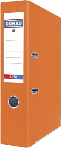 DONAU Premium 3969001PL-06 Folder A4/75 mm/7.5 cm/Green Neon Plastic Cover PP/Paper/Slotted Folder, Office Folder, File Folder, Metal Edge Protection, Ideal for Office and School, Green Dot Pack of 25 in Saudi Arabia