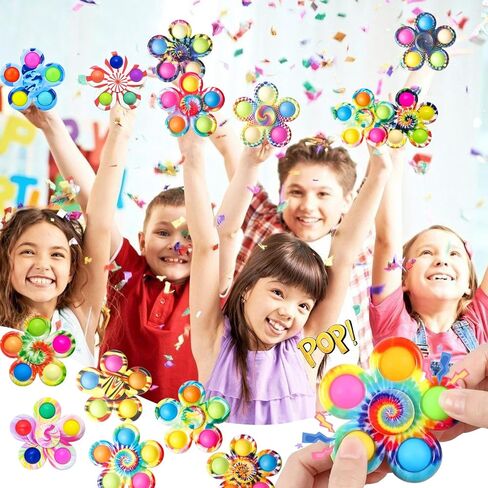 Fidget Spinner Bulk 32PCS, Sensory Toys for Kids and Adults, Stress Relief for ADHD and Autism, Perfect Birthday and Christmas Goodie Bag Stuffers, Classroom Prizes for Students in Saudi Arabia
