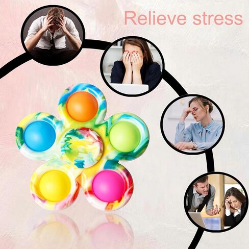 Fidget Spinner Bulk 32PCS, Sensory Toys for Kids and Adults, Stress Relief for ADHD and Autism, Perfect Birthday and Christmas Goodie Bag Stuffers, Classroom Prizes for Students in Saudi Arabia