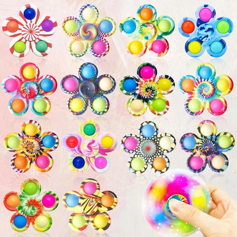 Fidget Spinner Bulk 32PCS, Sensory Toys for Kids and Adults, Stress Relief for ADHD and Autism, Perfect Birthday and Christmas Goodie Bag Stuffers, Classroom Prizes for Students in Saudi Arabia
