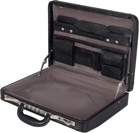 Da leather villa Full Grain Leather Briefcase Attache Case For Unisex Size L18 x W4 x H12 Inches Luxury Briefcase Bag (Tan) in Saudi Arabia