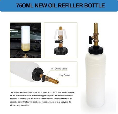 Vacuum Brake Bleeder Kit, 0.9L Vehicle Manual Brake Bleeder Vacuum Pump with 8 Master Cylinder Adapters, 0.75L Refilling Bottle, One-Person Operation Brake Fluid Bleeder for Car Truck SUV Sedan in Saudi Arabia