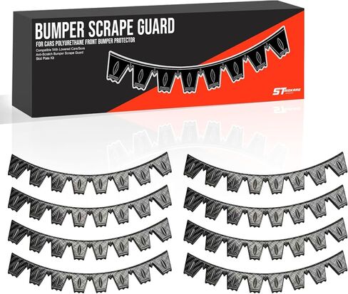 Bumper Guard for Cars Polyurethane Front Bumper Protector Ultra Universal Aftermarket Front Bumper Lip Splitter Compatible with Lowered Cars/SUV Anti-Scratch Bumper Scrape Guard Skid Plate KIT in Saudi Arabia