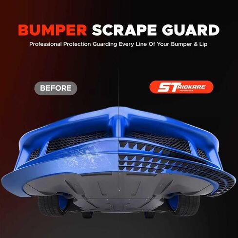 Bumper Guard for Cars Polyurethane Front Bumper Protector Ultra Universal Aftermarket Front Bumper Lip Splitter Compatible with Lowered Cars/SUV Anti-Scratch Bumper Scrape Guard Skid Plate KIT in Saudi Arabia