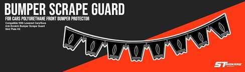 Bumper Guard for Cars Polyurethane Front Bumper Protector Ultra Universal Aftermarket Front Bumper Lip Splitter Compatible with Lowered Cars/SUV Anti-Scratch Bumper Scrape Guard Skid Plate KIT in Saudi Arabia