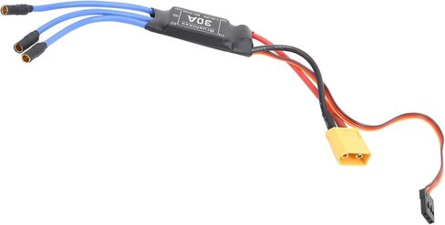 قطعتان من ESC بدون فرشاة مع مقابس XT60 و3.5 مم، 30 أمبير ESC، مخرج وحدة تحكم في السرعة RC 1.5 أمبير/5 فولت، وحدة تحكم في السرعة الإلكترونية ESC مع مشعاع للطائرات بدون طيار التي يتم التحكم فيها عن بعد in Kuwait