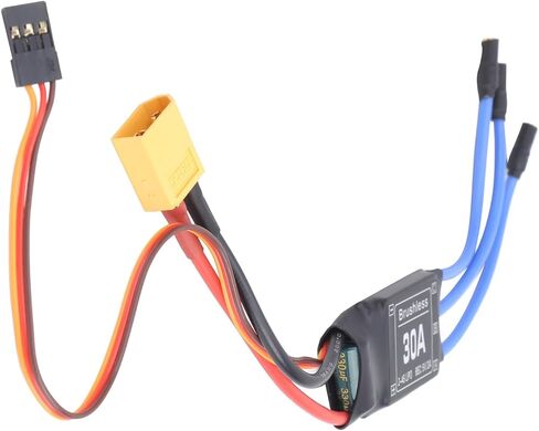 قطعتان من ESC بدون فرشاة مع مقابس XT60 و3.5 مم، 30 أمبير ESC، مخرج وحدة تحكم في السرعة RC 1.5 أمبير/5 فولت، وحدة تحكم في السرعة الإلكترونية ESC مع مشعاع للطائرات بدون طيار التي يتم التحكم فيها عن بعد in Kuwait