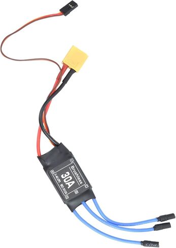 قطعتان من ESC بدون فرشاة مع مقابس XT60 و3.5 مم، 30 أمبير ESC، مخرج وحدة تحكم في السرعة RC 1.5 أمبير/5 فولت، وحدة تحكم في السرعة الإلكترونية ESC مع مشعاع للطائرات بدون طيار التي يتم التحكم فيها عن بعد in Kuwait