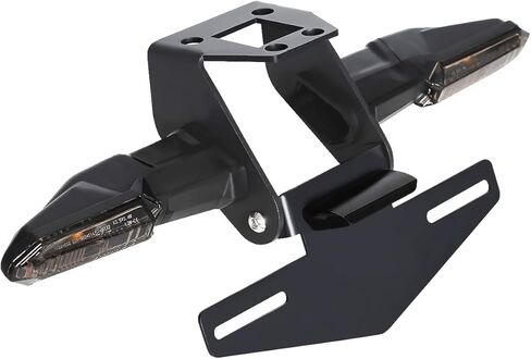 Fender Eliminator Kit Compatible with 2018-2025 Ninja 400 Z400 Ninja250 Ninja 500 Z500 Tail Tidy License Plate Holder Bracket with Rear Turn Signals & LED License Plate Light (Smoke) in Saudi Arabia