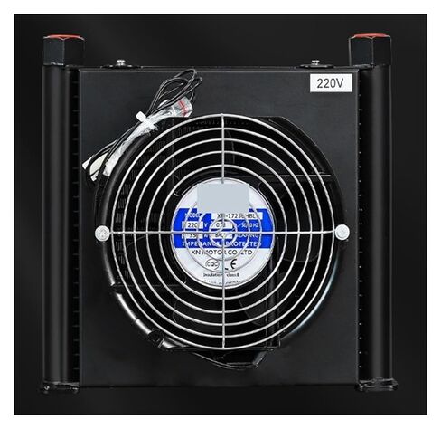 AJ1025T-CA 25L/min Aluminium Air Compressor Oil Cooler with Fan Heat Exchanger Plate Efficient Shock Absorption(DC24V) in Saudi Arabia