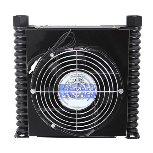 AF1025T-CA 25L/min Hydraulic Radiator Oil Cooler Radiator Air Cooling Plate Pin Heat Exchanger Hydraulic System Efficient Shock Absorption(DC24V) in Saudi Arabia