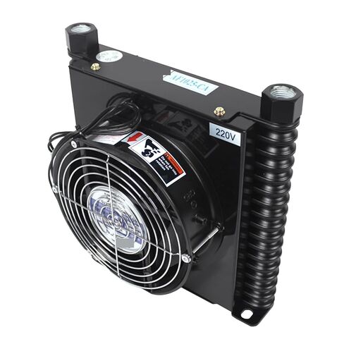 AF1025T-CA 25L/min Hydraulic Radiator Oil Cooler Radiator Air Cooling Plate Pin Heat Exchanger Hydraulic System Efficient Shock Absorption(DC24V) in Saudi Arabia