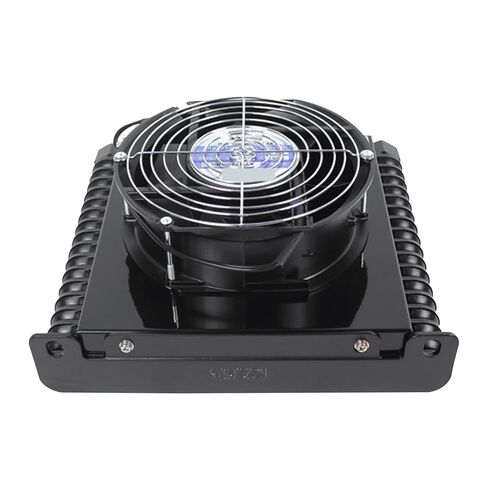 AF1025T-CA 25L/min Hydraulic Radiator Oil Cooler Radiator Air Cooling Plate Pin Heat Exchanger Hydraulic System Efficient Shock Absorption(DC24V) in Saudi Arabia