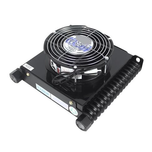 AF1025T-CA 25L/min Hydraulic Radiator Oil Cooler Radiator Air Cooling Plate Pin Heat Exchanger Hydraulic System Efficient Shock Absorption(DC24V) in Saudi Arabia