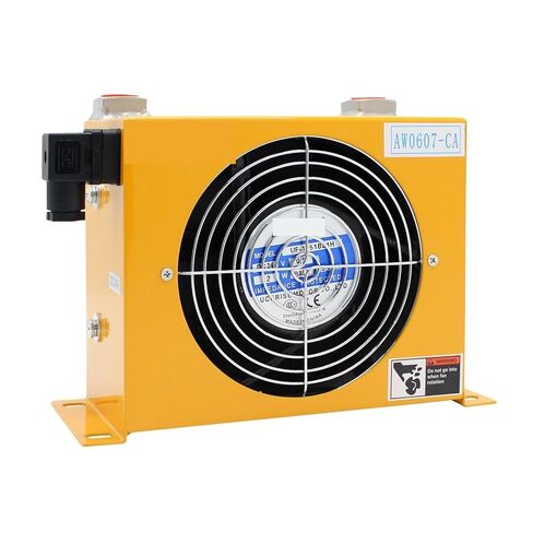 Hydraulic Oil Reduction Fan Cooler Oil Fan Air Cooling Radiator Sheet AW0607T-CA 20L/min CNC Machine Tool Efficient Shock Absorption(DC12V) in Saudi Arabia