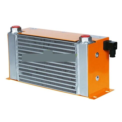 مراوح مزدوجة 80 لتر/دقيقة AH0608TL-CA مبرد الزيت الهيدروليكي لآلة CNC مبادل حراري للهواء الصناعي كفاءة في امتصاص الصدمات (DC24) in Kuwait